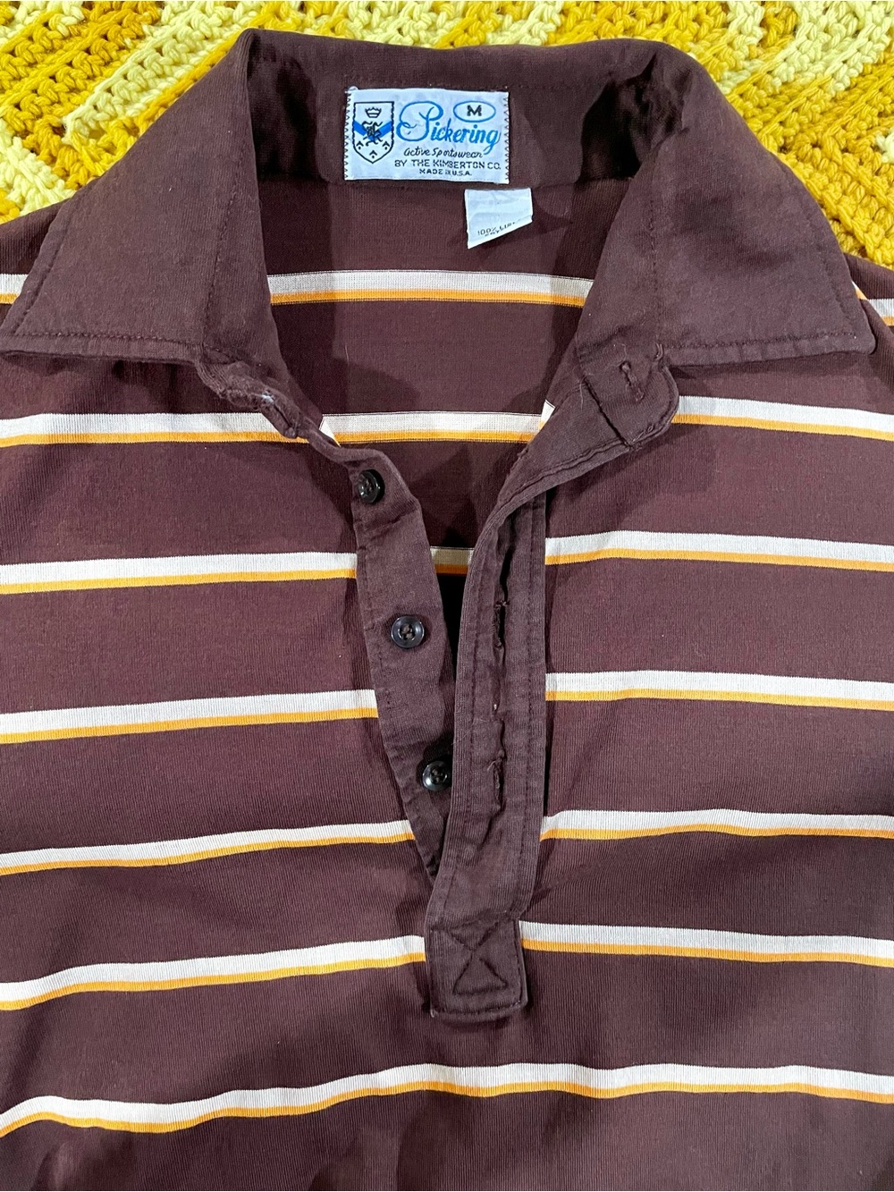 Pickering Vintage Polo Shirt Medium